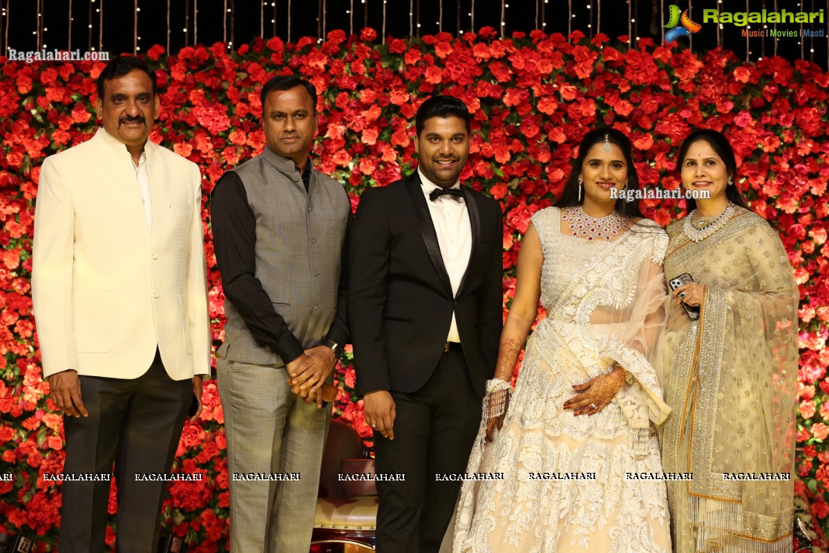 Grand Wedding Reception of Nipun and Shriya at JRC Conventions