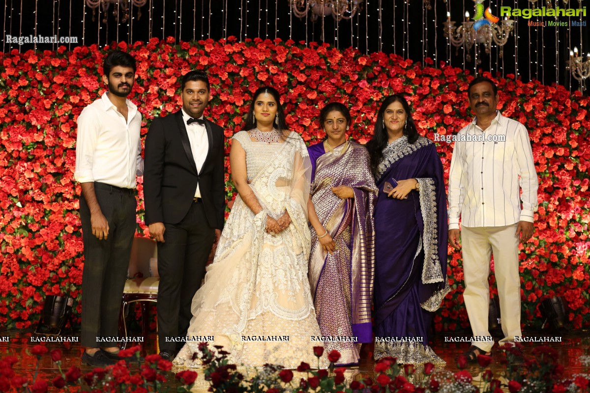 Grand Wedding Reception of Nipun and Shriya at JRC Conventions