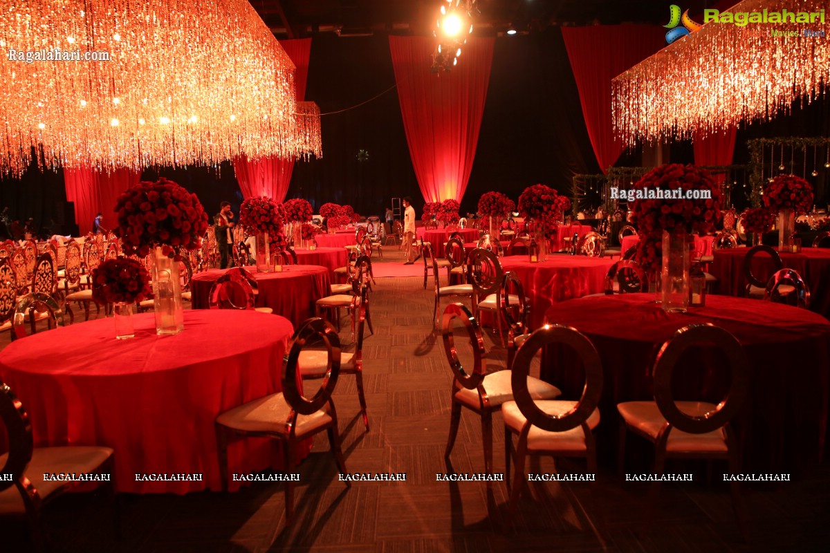 Grand Wedding Reception of Nipun and Shriya at JRC Conventions