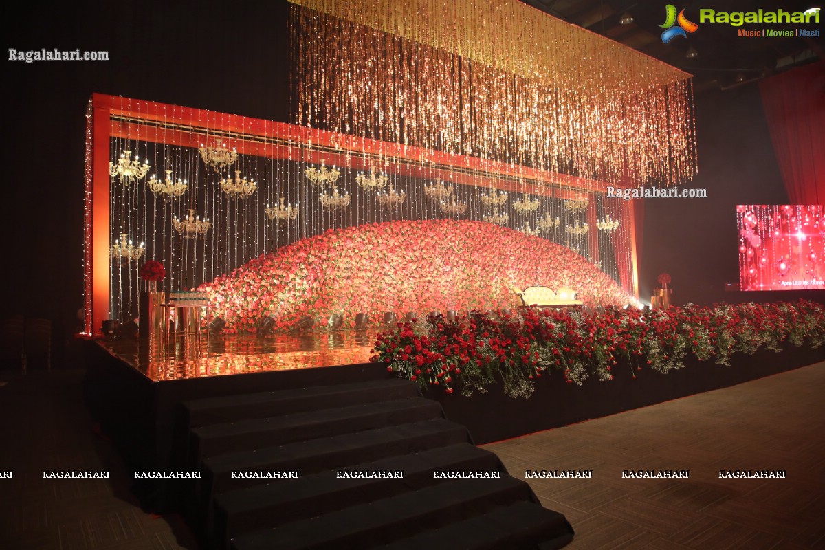 Grand Wedding Reception of Nipun and Shriya at JRC Conventions