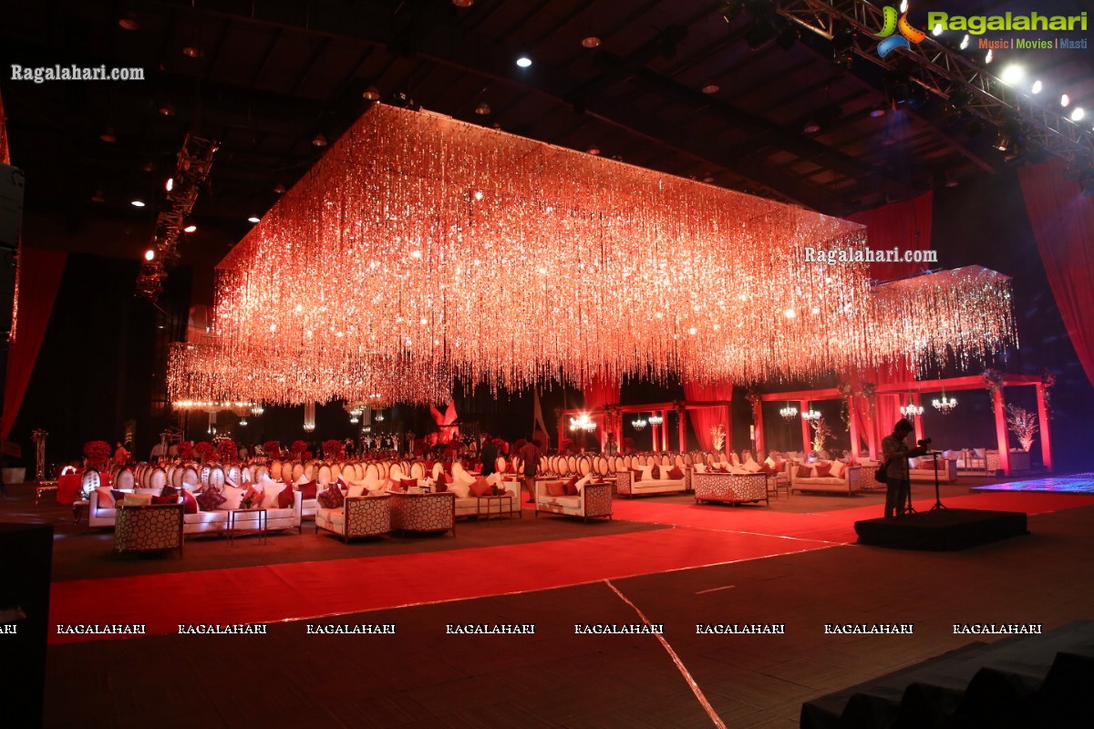 Grand Wedding Reception of Nipun and Shriya at JRC Conventions