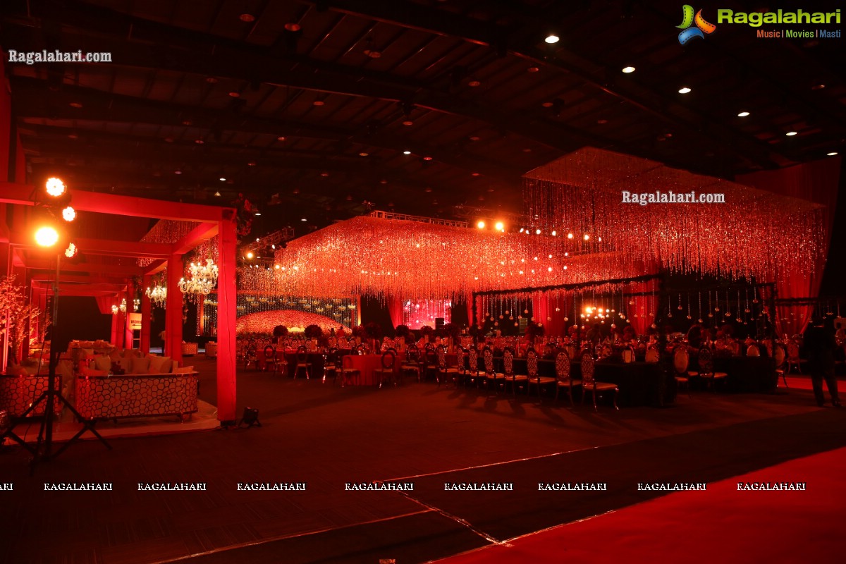 Grand Wedding Reception of Nipun and Shriya at JRC Conventions