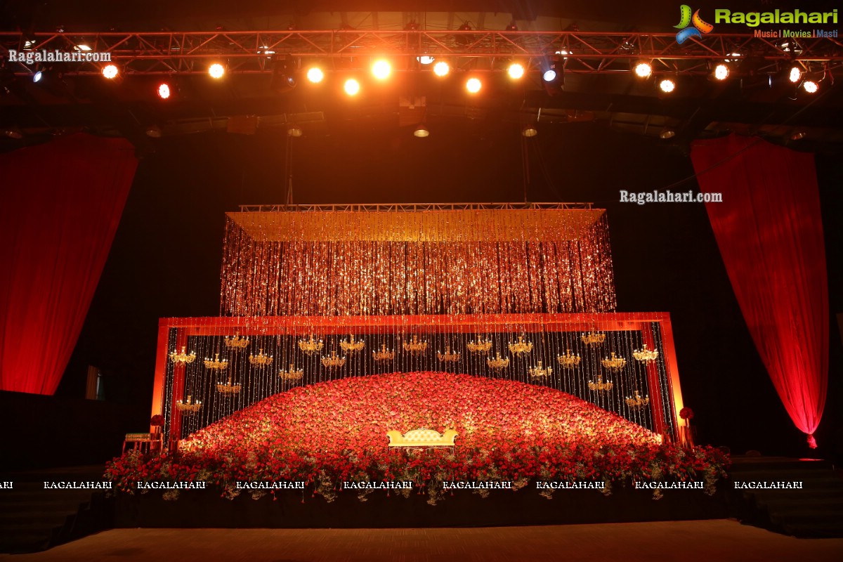 Grand Wedding Reception of Nipun and Shriya at JRC Conventions