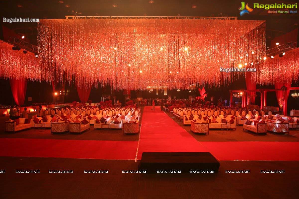 Grand Wedding Reception of Nipun and Shriya at JRC Conventions