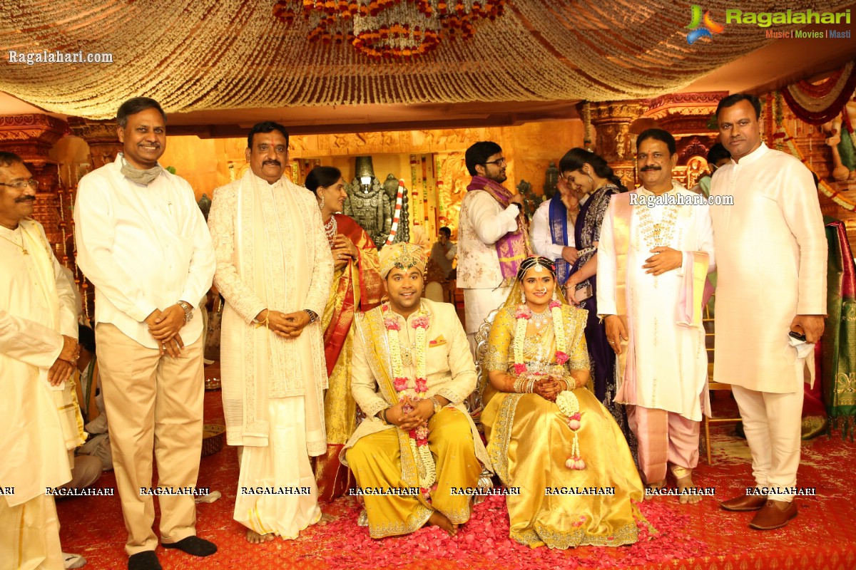 Sri Kondala Sudhakar Reddy's Son Nipun's Wedding With Telangana Whip Sri T Bhanu Prasad Rao Daughter Shriya