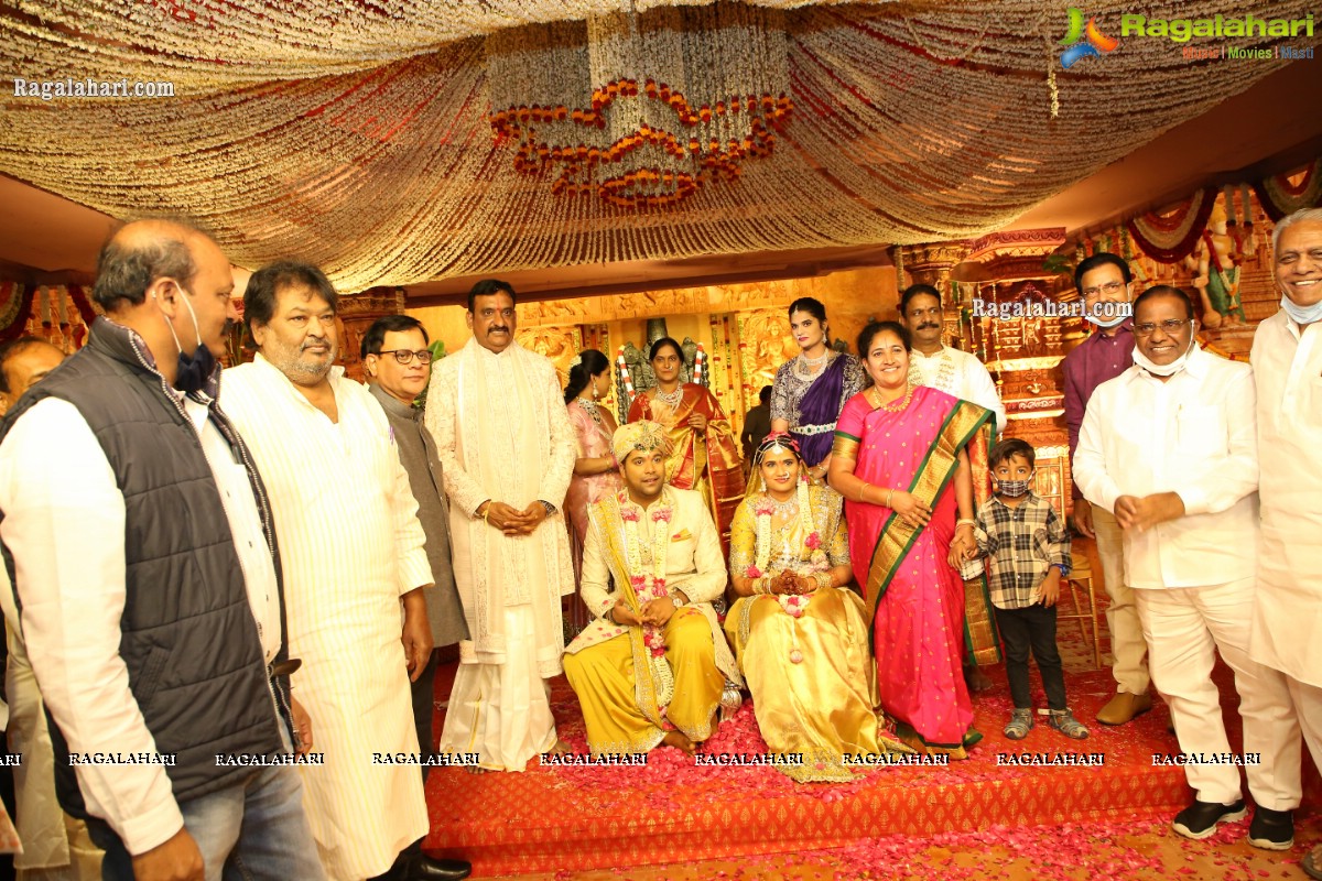 Sri Kondala Sudhakar Reddy's Son Nipun's Wedding With Telangana Whip Sri T Bhanu Prasad Rao Daughter Shriya