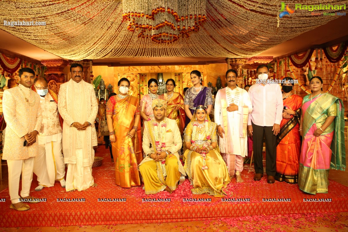 Sri Kondala Sudhakar Reddy's Son Nipun's Wedding With Telangana Whip Sri T Bhanu Prasad Rao Daughter Shriya