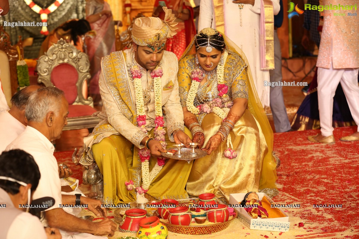 Sri Kondala Sudhakar Reddy's Son Nipun's Wedding With Telangana Whip Sri T Bhanu Prasad Rao Daughter Shriya