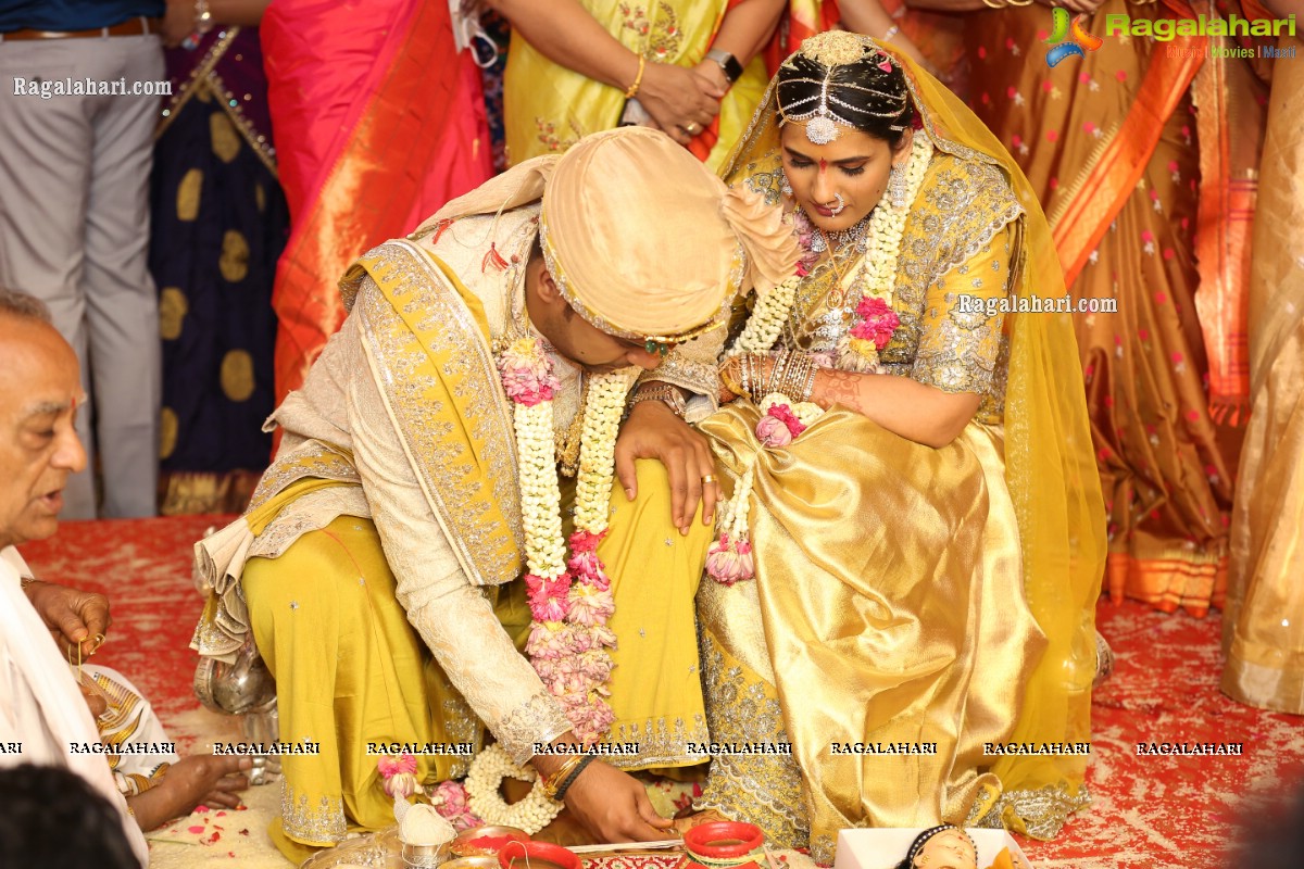 Sri Kondala Sudhakar Reddy's Son Nipun's Wedding With Telangana Whip Sri T Bhanu Prasad Rao Daughter Shriya