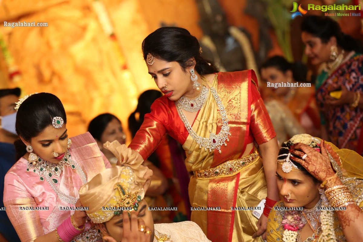 Sri Kondala Sudhakar Reddy's Son Nipun's Wedding With Telangana Whip Sri T Bhanu Prasad Rao Daughter Shriya