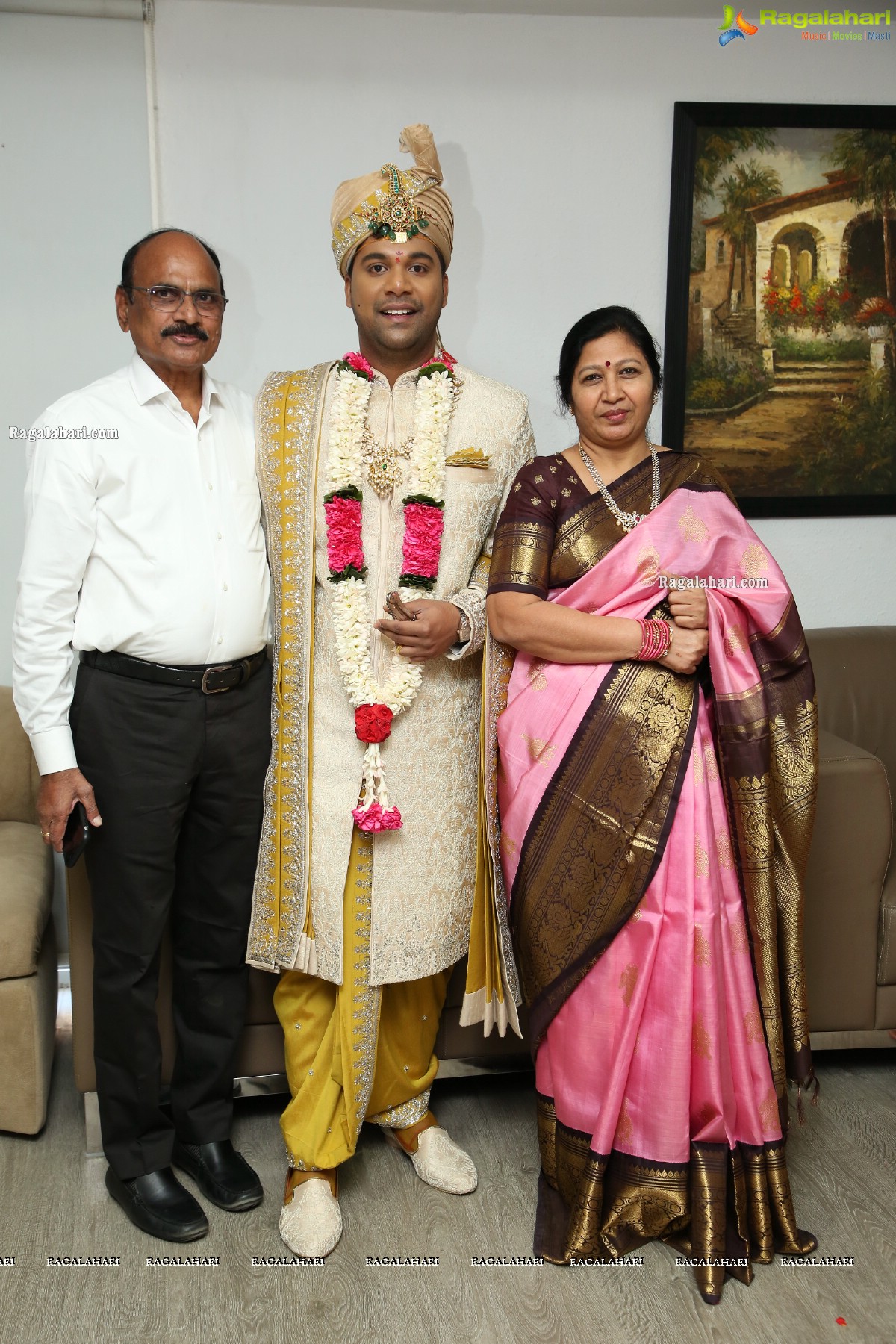 Sri Kondala Sudhakar Reddy's Son Nipun's Wedding With Telangana Whip Sri T Bhanu Prasad Rao Daughter Shriya