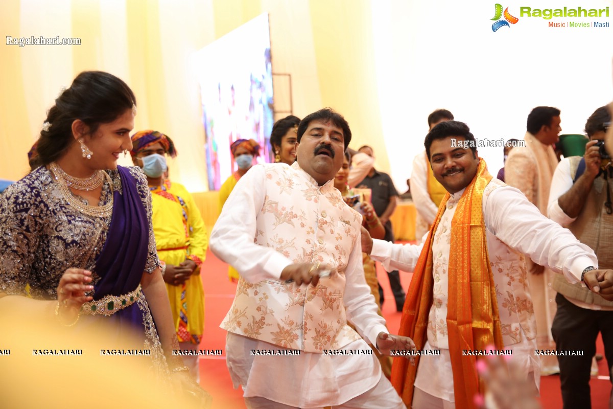 Sri Kondala Sudhakar Reddy's Son Nipun's Wedding With Telangana Whip Sri T Bhanu Prasad Rao Daughter Shriya