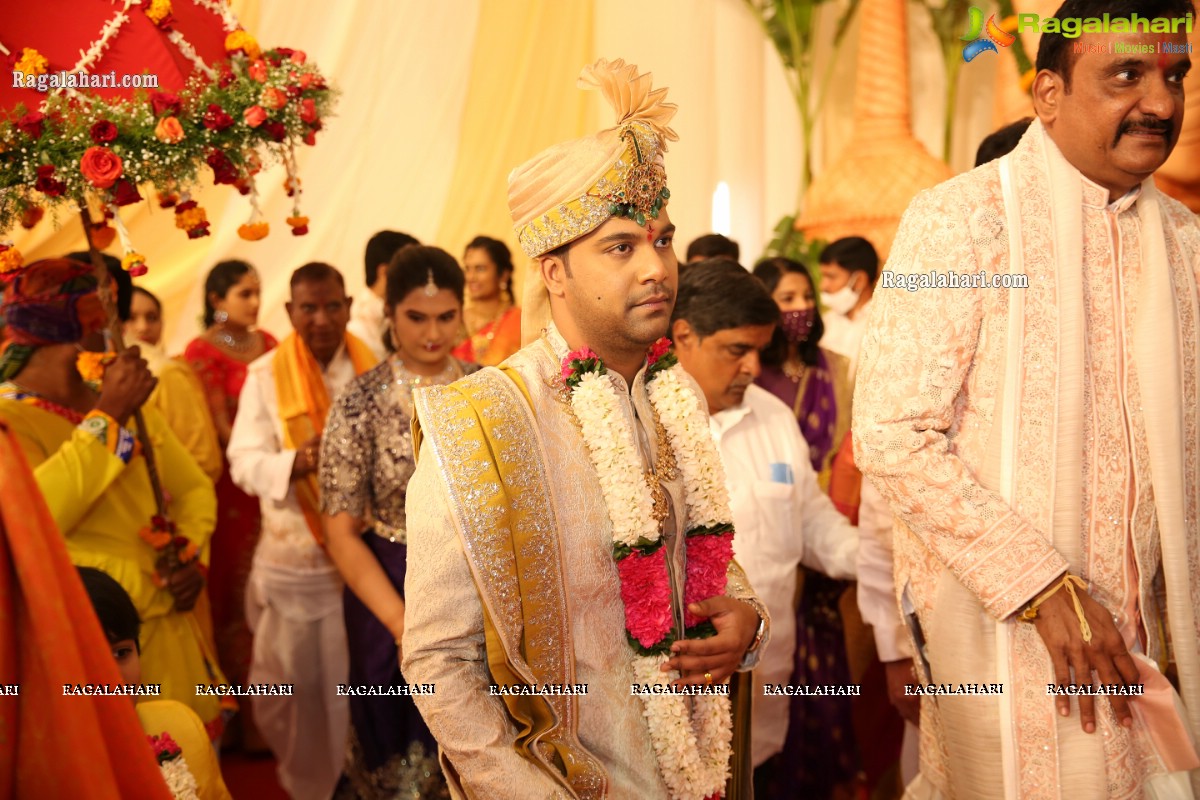 Sri Kondala Sudhakar Reddy's Son Nipun's Wedding With Telangana Whip Sri T Bhanu Prasad Rao Daughter Shriya