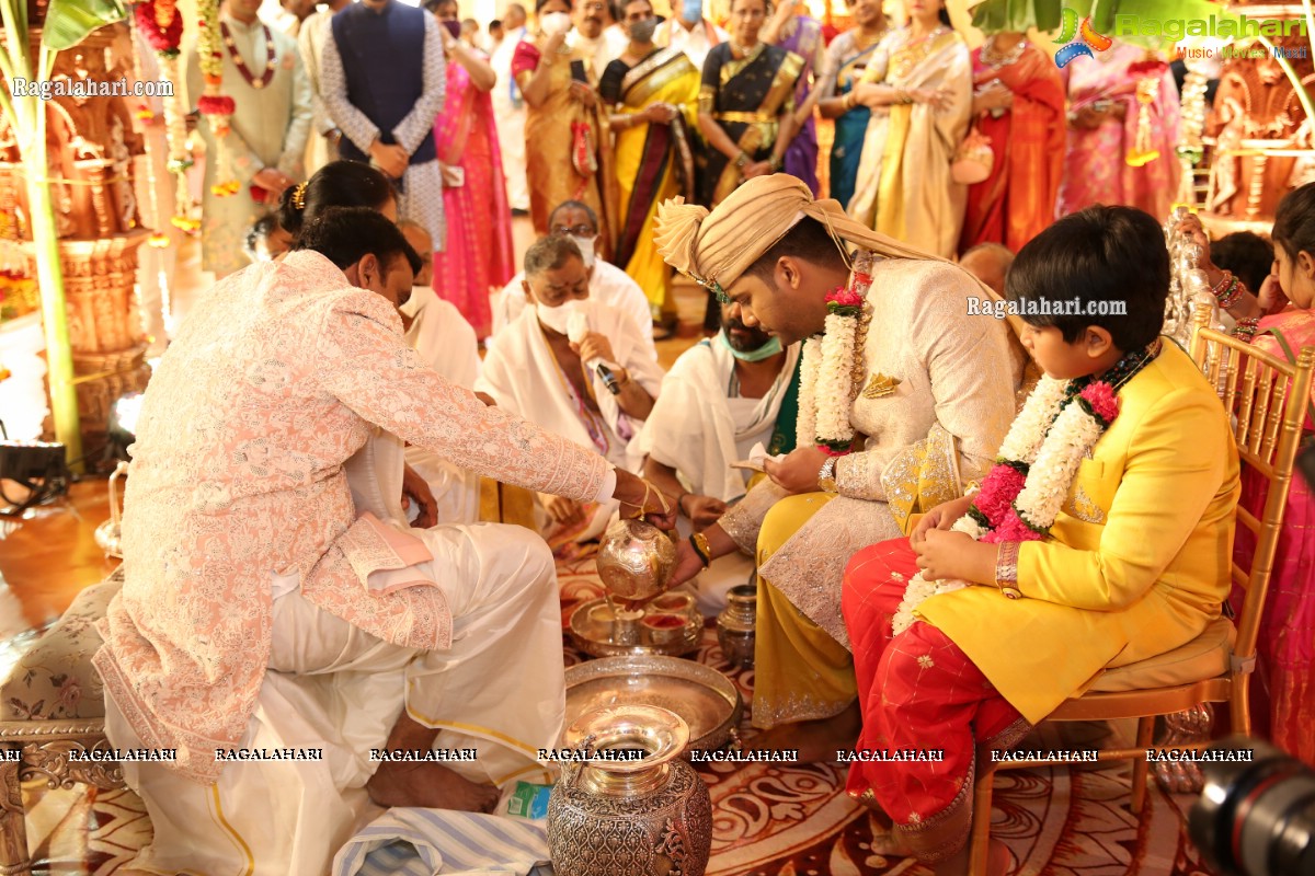 Sri Kondala Sudhakar Reddy's Son Nipun's Wedding With Telangana Whip Sri T Bhanu Prasad Rao Daughter Shriya