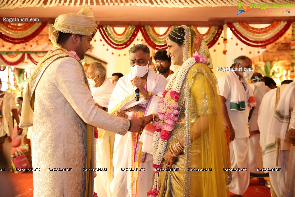 Sri Kondala Sudhakar Reddy's Son Nipun's Wedding With Telangana Whip Sri T Bhanu Prasad Rao Daughter Shriya