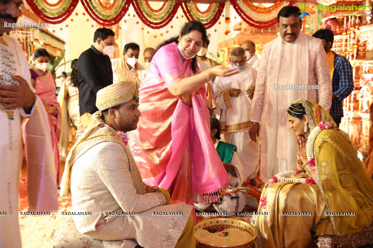 Sri Kondala Sudhakar Reddy's Son Nipun's Wedding With Telangana Whip Sri T Bhanu Prasad Rao Daughter Shriya