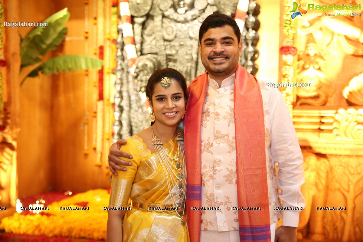 Sri Kondala Sudhakar Reddy's Son Nipun's Wedding With Telangana Whip Sri T Bhanu Prasad Rao Daughter Shriya