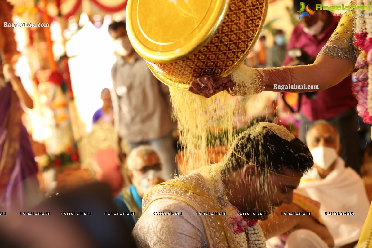 Sri Kondala Sudhakar Reddy's Son Nipun's Wedding With Telangana Whip Sri T Bhanu Prasad Rao Daughter Shriya