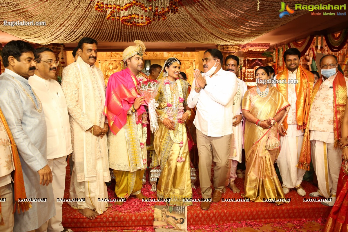 Sri Kondala Sudhakar Reddy's Son Nipun's Wedding With Telangana Whip Sri T Bhanu Prasad Rao Daughter Shriya