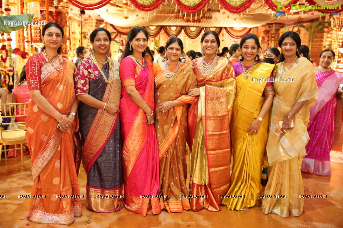 Sri Kondala Sudhakar Reddy's Son Nipun's Wedding With Telangana Whip Sri T Bhanu Prasad Rao Daughter Shriya