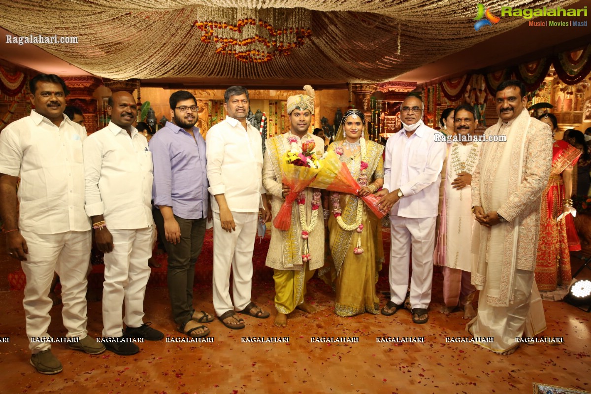 Sri Kondala Sudhakar Reddy's Son Nipun's Wedding With Telangana Whip Sri T Bhanu Prasad Rao Daughter Shriya