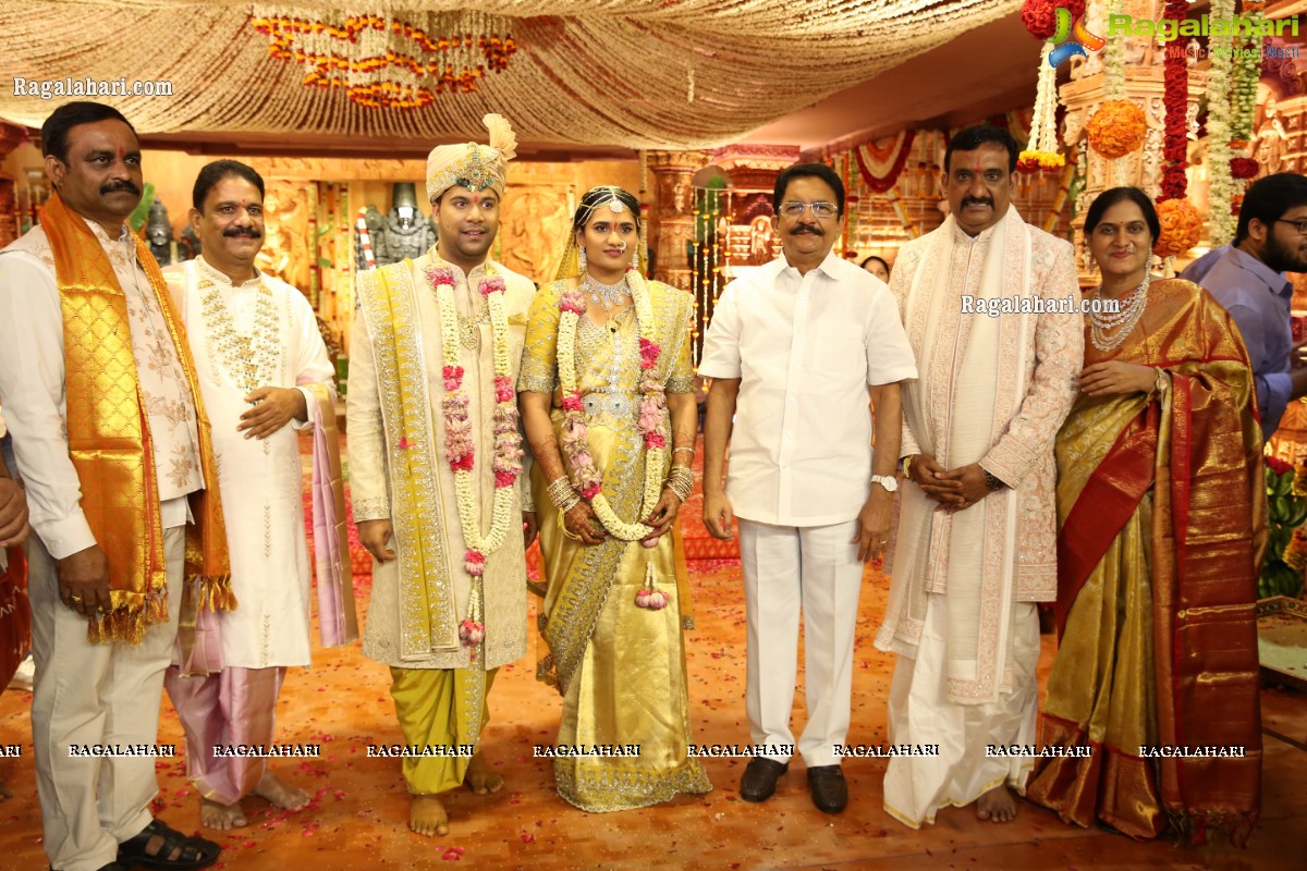 Sri Kondala Sudhakar Reddy's Son Nipun's Wedding With Telangana Whip Sri T Bhanu Prasad Rao Daughter Shriya