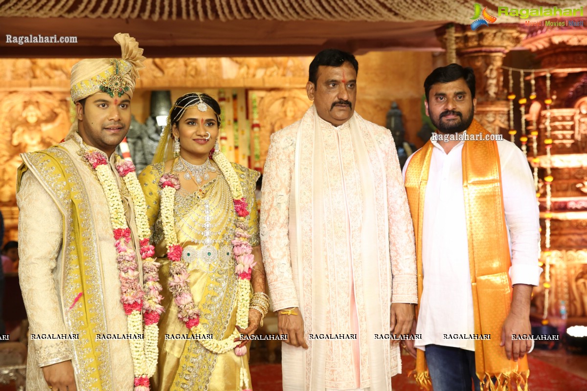 Sri Kondala Sudhakar Reddy's Son Nipun's Wedding With Telangana Whip Sri T Bhanu Prasad Rao Daughter Shriya