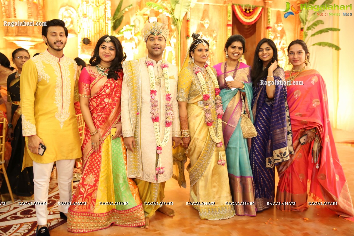 Sri Kondala Sudhakar Reddy's Son Nipun's Wedding With Telangana Whip Sri T Bhanu Prasad Rao Daughter Shriya