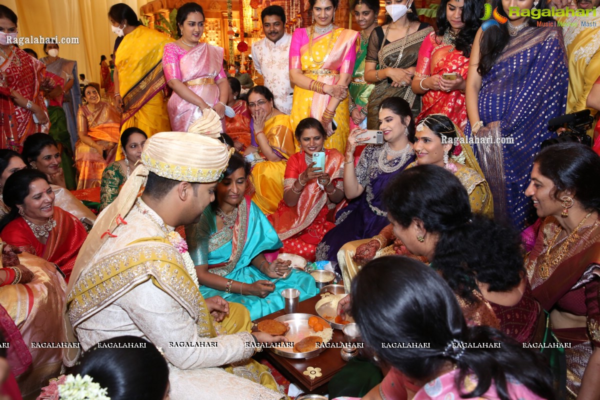 Sri Kondala Sudhakar Reddy's Son Nipun's Wedding With Telangana Whip Sri T Bhanu Prasad Rao Daughter Shriya