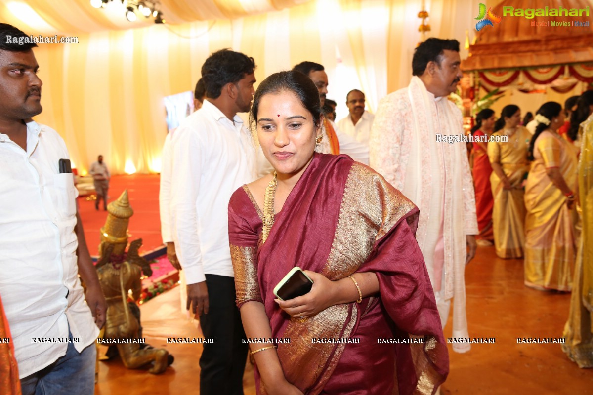 Sri Kondala Sudhakar Reddy's Son Nipun's Wedding With Telangana Whip Sri T Bhanu Prasad Rao Daughter Shriya