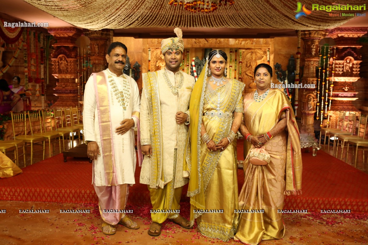 Sri Kondala Sudhakar Reddy's Son Nipun's Wedding With Telangana Whip Sri T Bhanu Prasad Rao Daughter Shriya