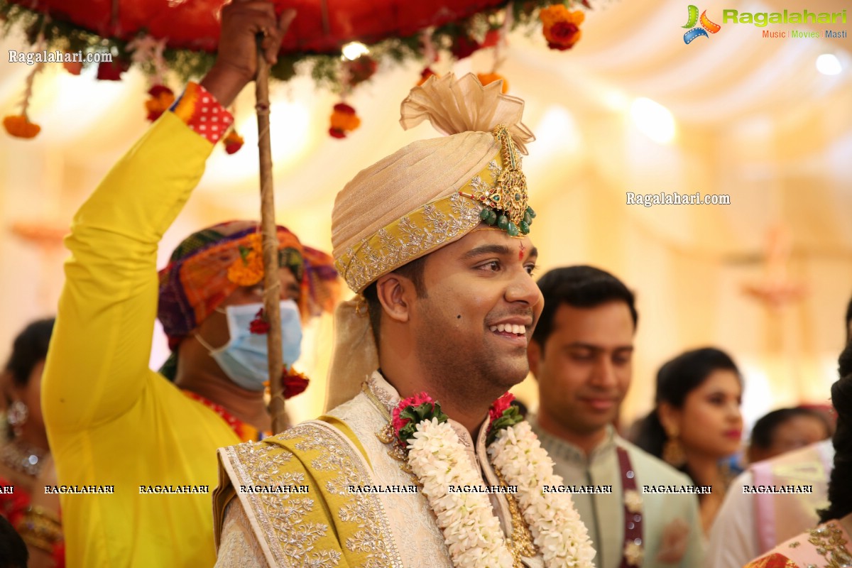 Sri Kondala Sudhakar Reddy's Son Nipun's Wedding With Telangana Whip Sri T Bhanu Prasad Rao Daughter Shriya