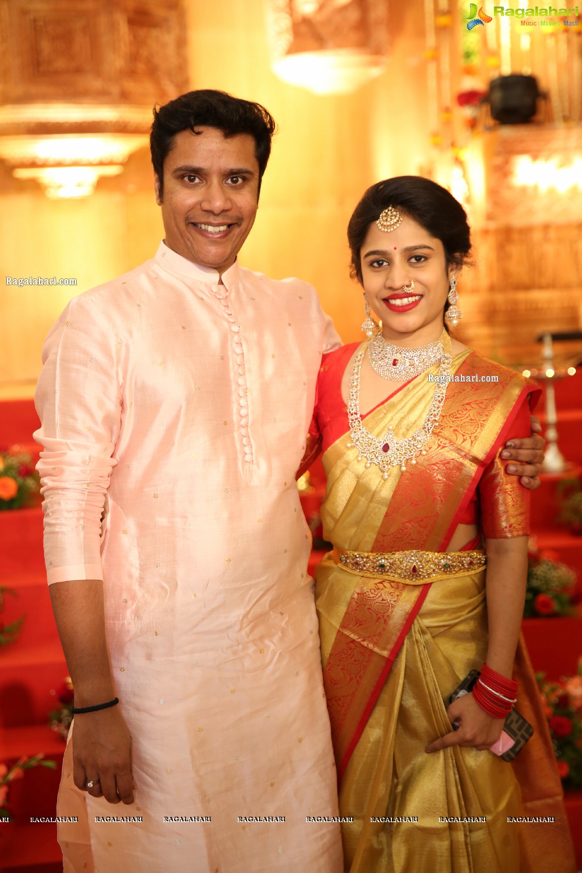 Sri Kondala Sudhakar Reddy's Son Nipun's Wedding With Telangana Whip Sri T Bhanu Prasad Rao Daughter Shriya