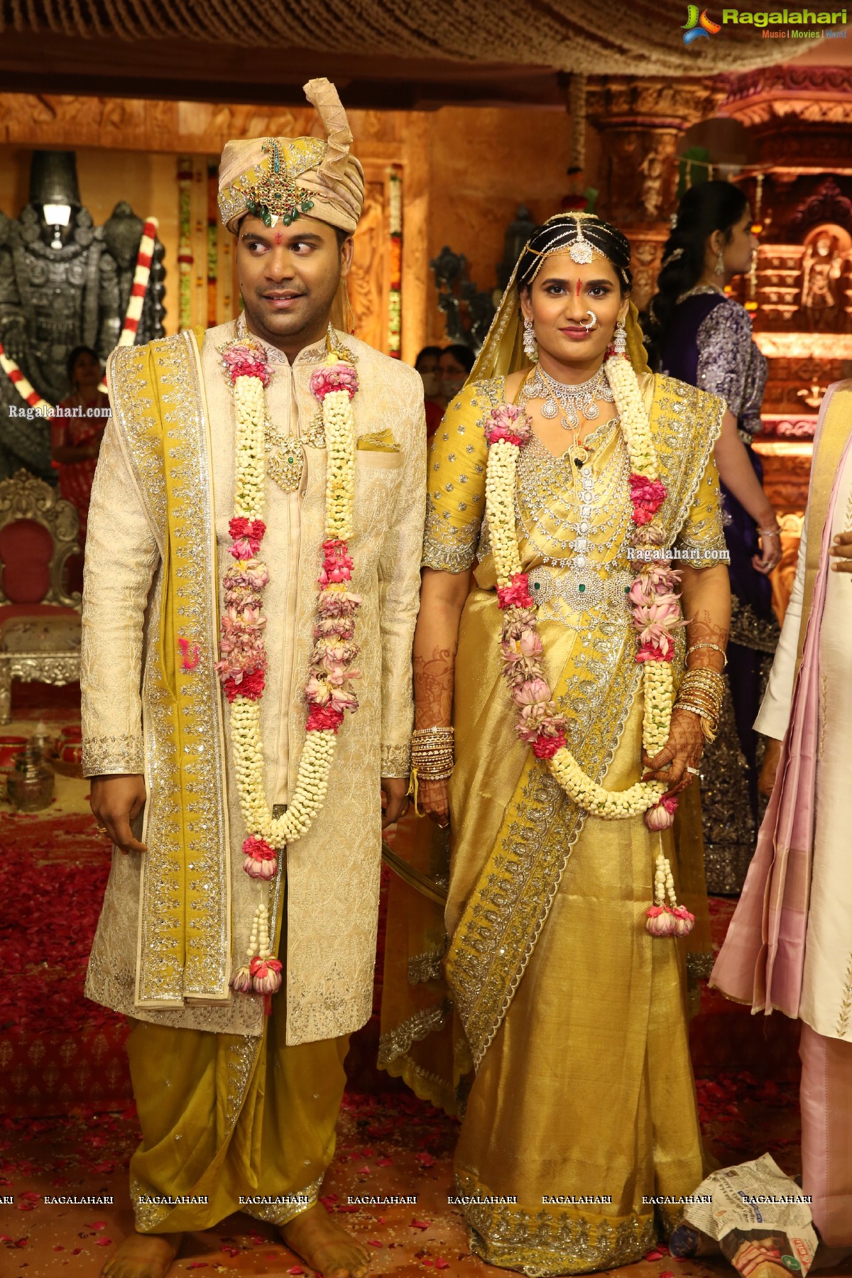 Sri Kondala Sudhakar Reddy's Son Nipun's Wedding With Telangana Whip Sri T Bhanu Prasad Rao Daughter Shriya