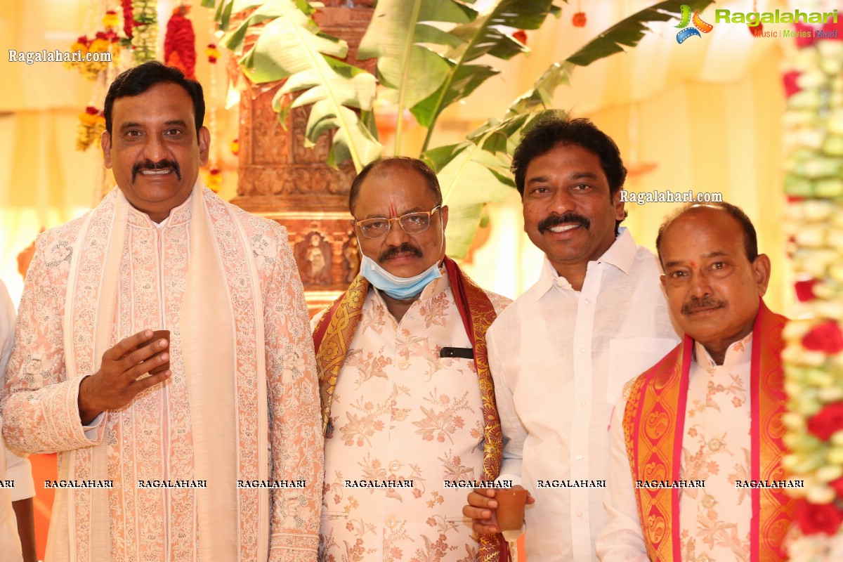 Sri Kondala Sudhakar Reddy's Son Nipun's Wedding With Telangana Whip Sri T Bhanu Prasad Rao Daughter Shriya