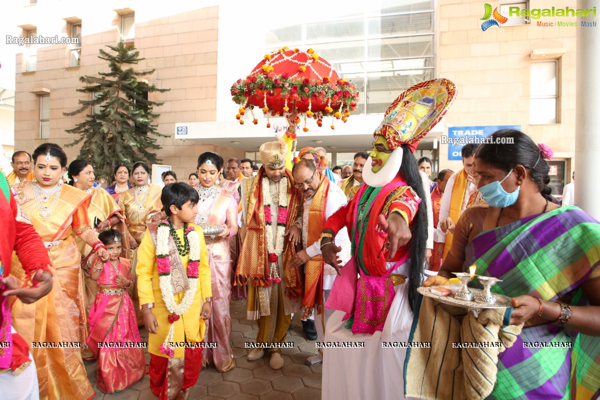 Sri Kondala Sudhakar Reddy's Son Nipun's Wedding With Telangana Whip Sri T Bhanu Prasad Rao Daughter Shriya