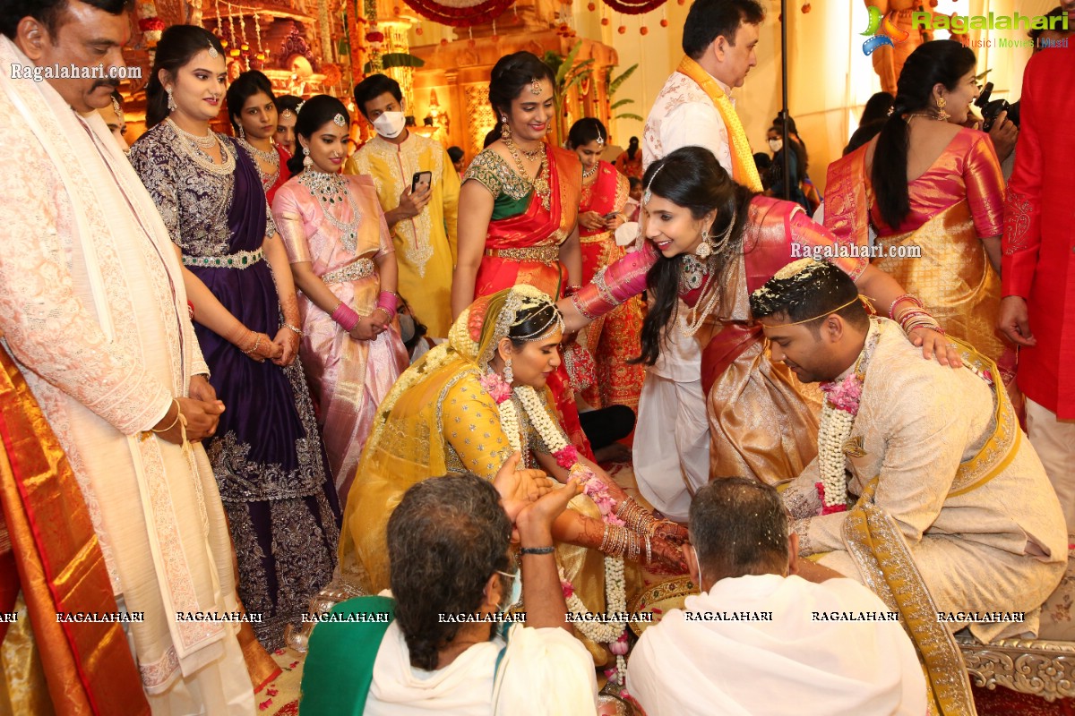 Sri Kondala Sudhakar Reddy's Son Nipun's Wedding With Telangana Whip Sri T Bhanu Prasad Rao Daughter Shriya