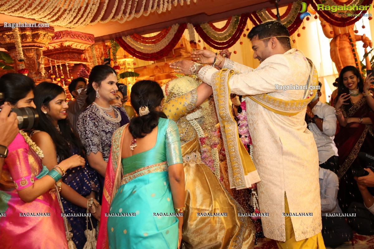 Sri Kondala Sudhakar Reddy's Son Nipun's Wedding With Telangana Whip Sri T Bhanu Prasad Rao Daughter Shriya