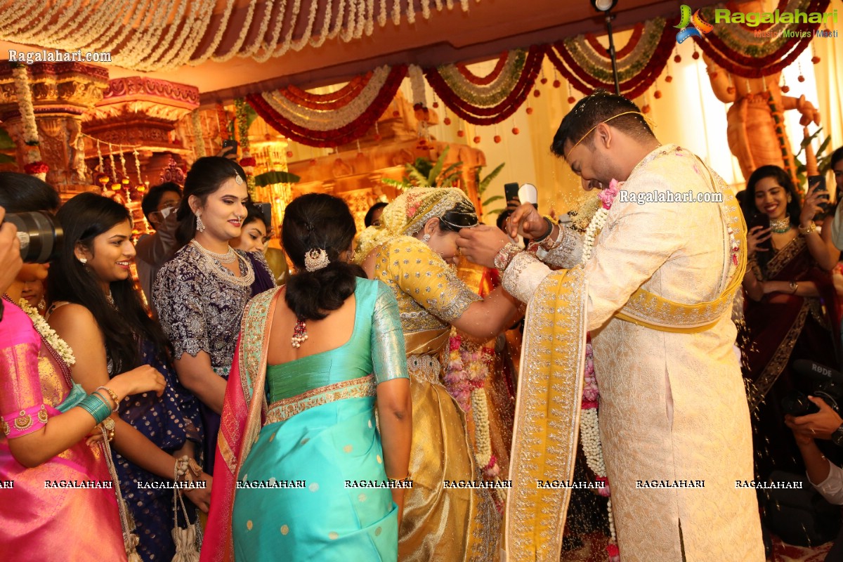 Sri Kondala Sudhakar Reddy's Son Nipun's Wedding With Telangana Whip Sri T Bhanu Prasad Rao Daughter Shriya