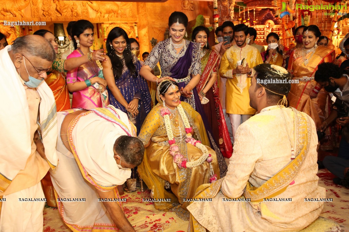 Sri Kondala Sudhakar Reddy's Son Nipun's Wedding With Telangana Whip Sri T Bhanu Prasad Rao Daughter Shriya