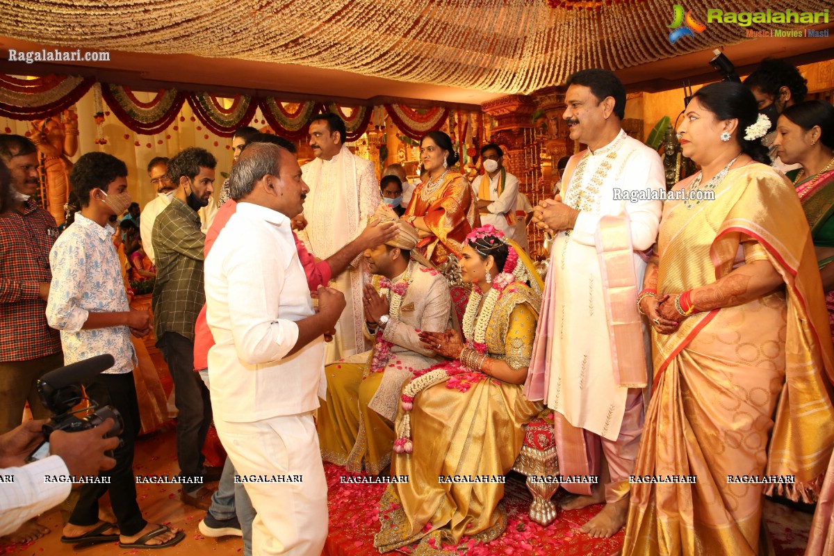 Sri Kondala Sudhakar Reddy's Son Nipun's Wedding With Telangana Whip Sri T Bhanu Prasad Rao Daughter Shriya