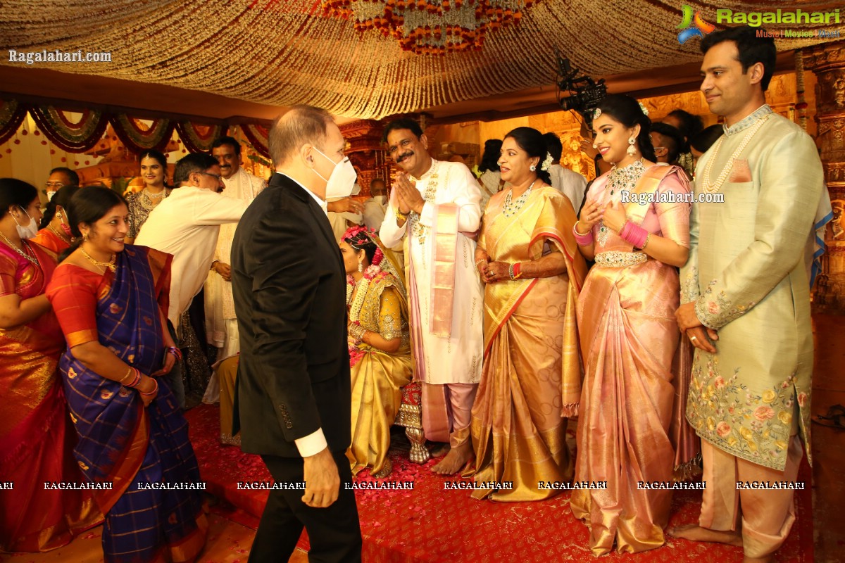 Sri Kondala Sudhakar Reddy's Son Nipun's Wedding With Telangana Whip Sri T Bhanu Prasad Rao Daughter Shriya