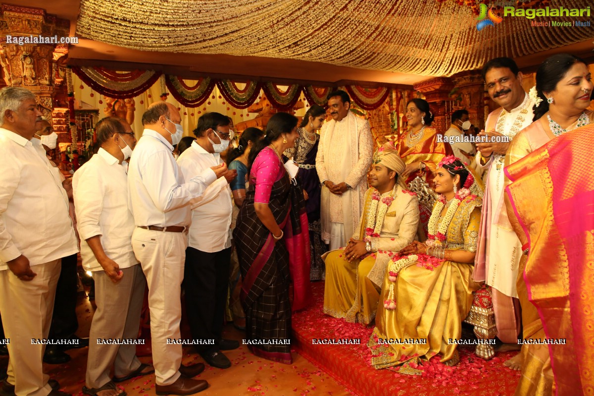 Sri Kondala Sudhakar Reddy's Son Nipun's Wedding With Telangana Whip Sri T Bhanu Prasad Rao Daughter Shriya