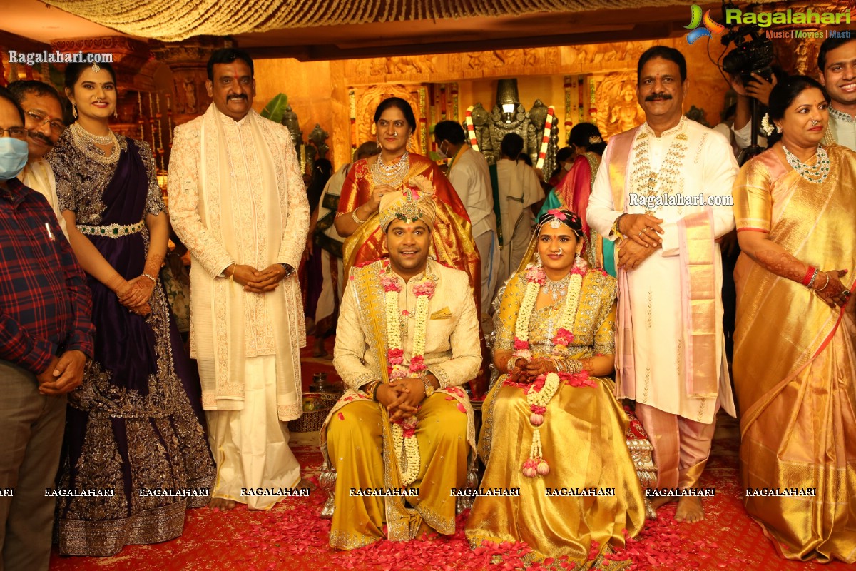 Sri Kondala Sudhakar Reddy's Son Nipun's Wedding With Telangana Whip Sri T Bhanu Prasad Rao Daughter Shriya