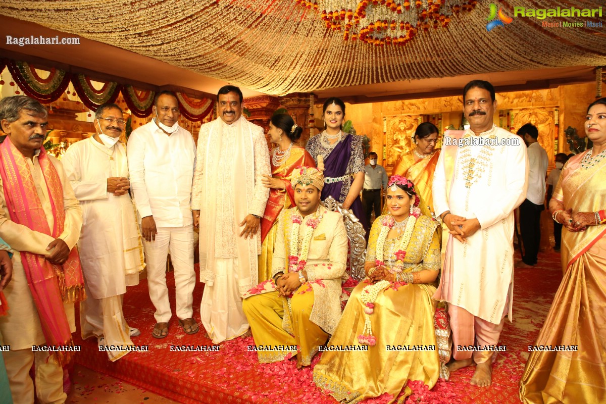 Sri Kondala Sudhakar Reddy's Son Nipun's Wedding With Telangana Whip Sri T Bhanu Prasad Rao Daughter Shriya