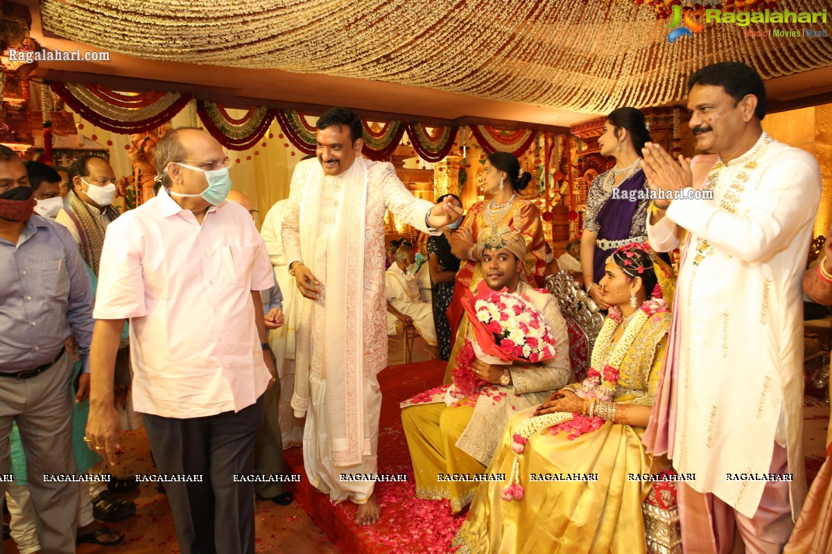 Sri Kondala Sudhakar Reddy's Son Nipun's Wedding With Telangana Whip Sri T Bhanu Prasad Rao Daughter Shriya