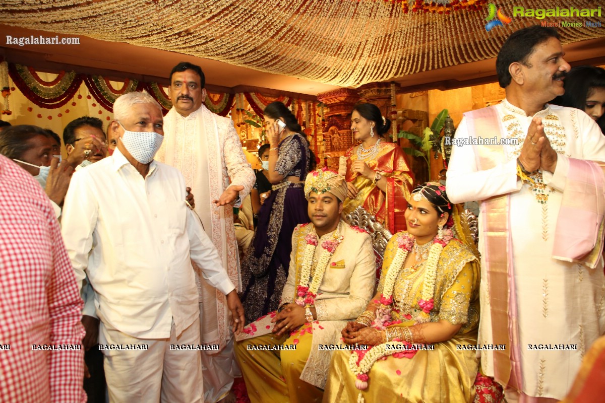 Sri Kondala Sudhakar Reddy's Son Nipun's Wedding With Telangana Whip Sri T Bhanu Prasad Rao Daughter Shriya