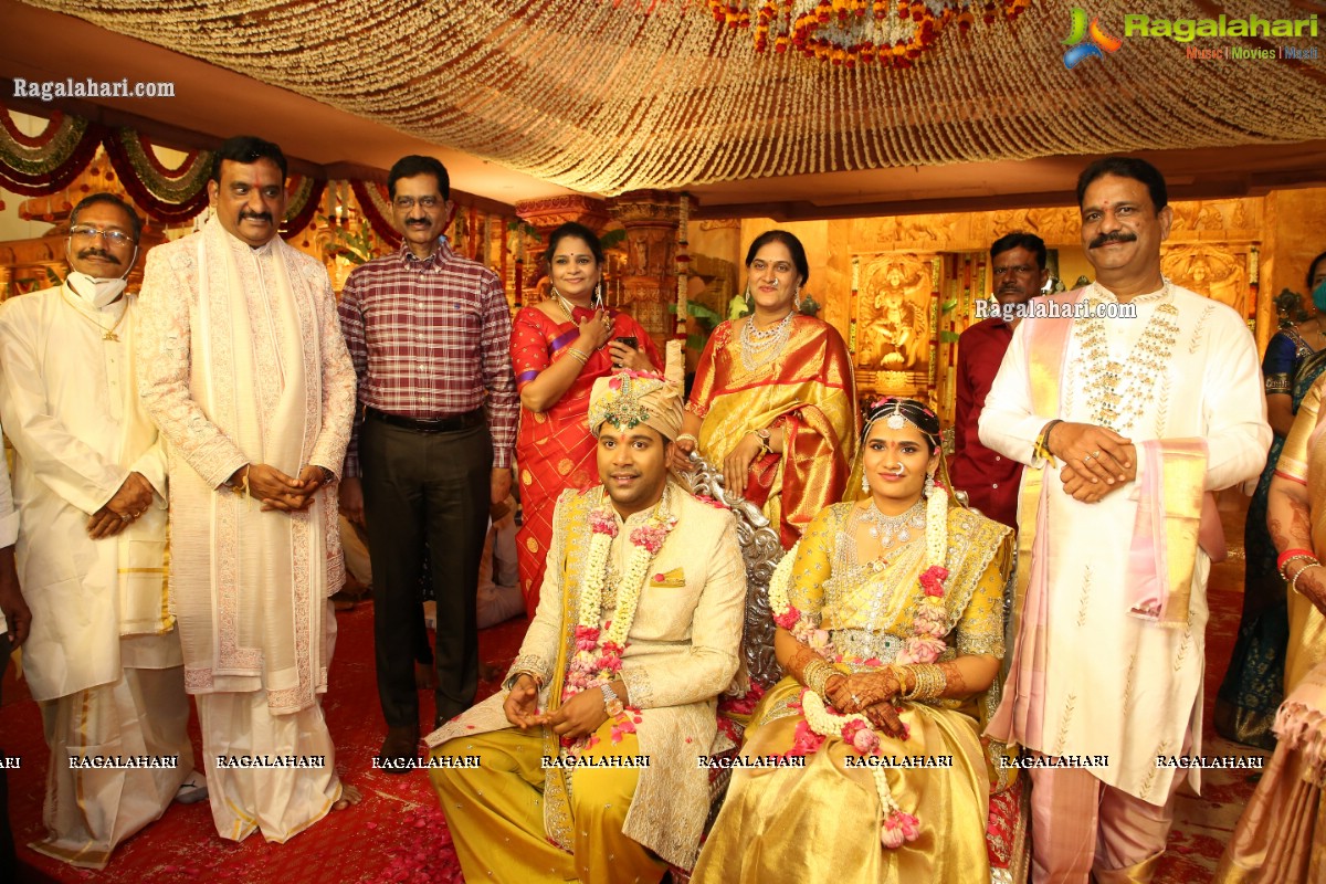 Sri Kondala Sudhakar Reddy's Son Nipun's Wedding With Telangana Whip Sri T Bhanu Prasad Rao Daughter Shriya