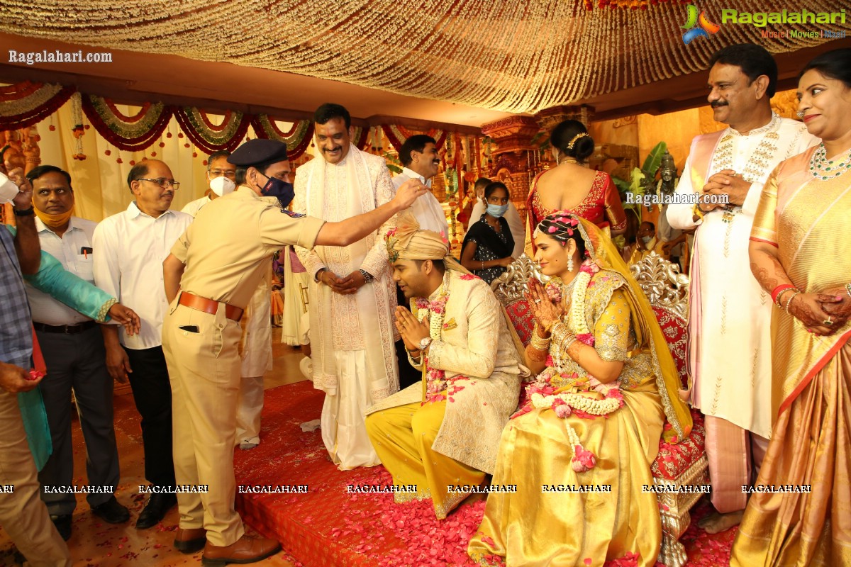 Sri Kondala Sudhakar Reddy's Son Nipun's Wedding With Telangana Whip Sri T Bhanu Prasad Rao Daughter Shriya