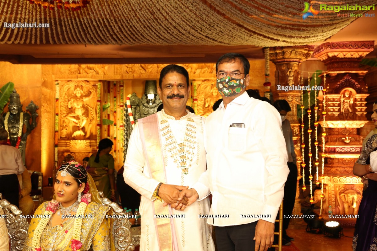 Sri Kondala Sudhakar Reddy's Son Nipun's Wedding With Telangana Whip Sri T Bhanu Prasad Rao Daughter Shriya